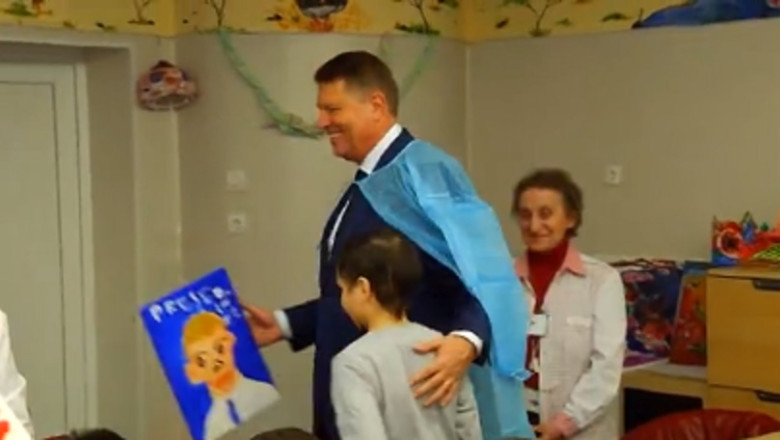 Klaus Iohannis, alaturi de copiii bolnavi de cancer. Mesajul emotionant al presedintelui Romaniei Imagine