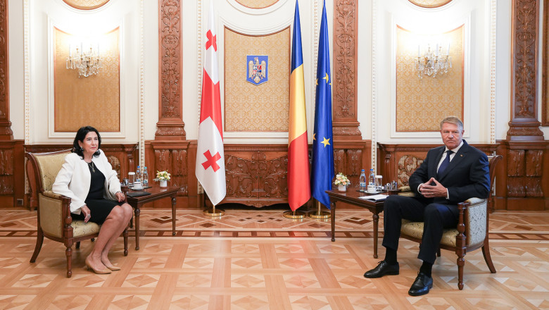 Klaus Iohannis: Avem ca prioritate construirea unui cablu electric intre Romania, Georgia si Azerbaidjan Imagine