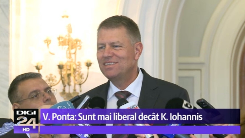 Klaus Iohannis: „Daca domnul Ponta e asa de liberal, il invit sa se inscrie in PNL” Imagine