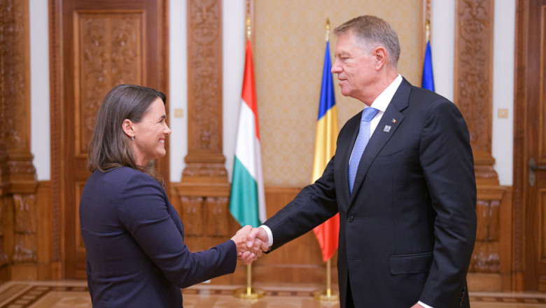 Klaus Iohannis, discutie cu presedinta Ungariei, la Cotroceni: Proiectele de interes sa nu fie discriminatorii Imagine