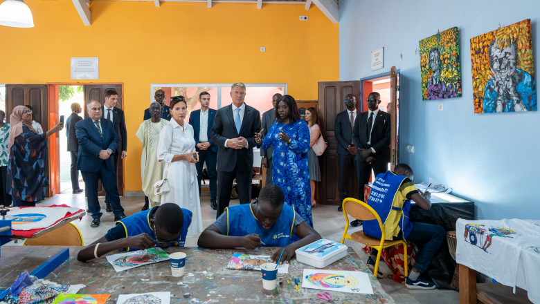 Klaus Iohannis, dupa vizita la centrul de copii cu deficiente mintale din Dakar: Am fost foarte impresionat Imagine