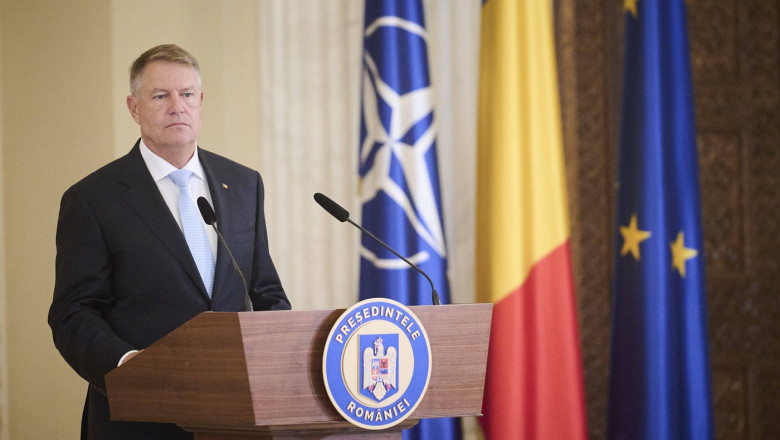 Klaus Iohannis face declaratii despre NATO, marti, la Palatul Cotroceni Imagine