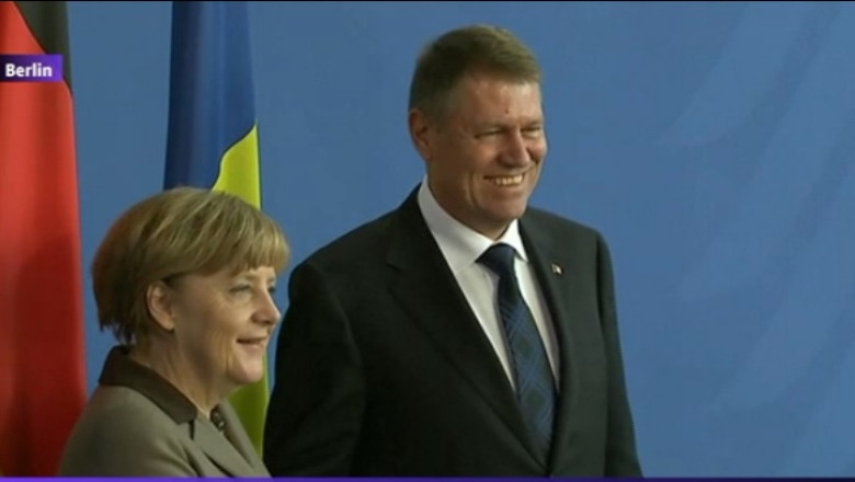 Klaus Iohannis, in Germania: Nu exista o problema a maghiarilor in Romania! Imagine