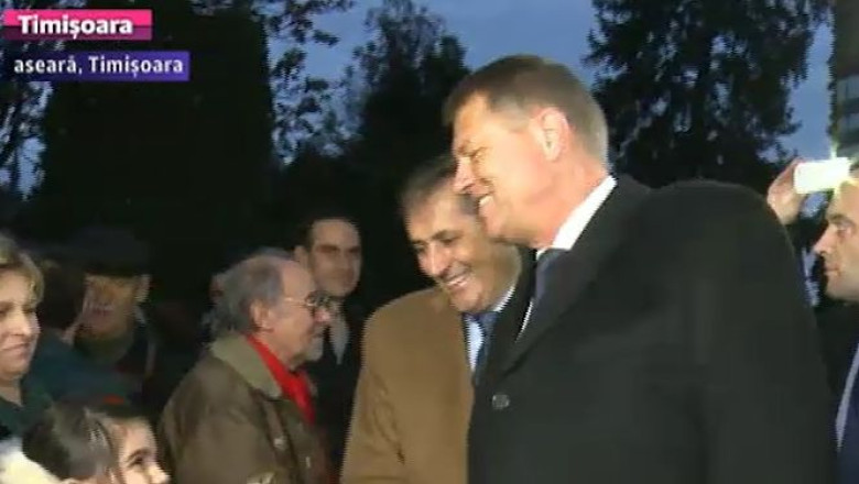 Klaus Iohannis, la Timisoara. Presedintele ales a participat la manifestarile dedicate Revolutiei Imagine