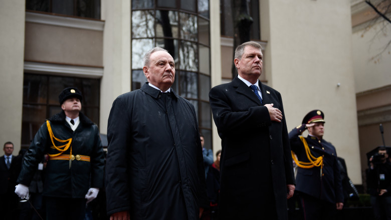 Klaus Iohannis, mesaj de la Chisinau pentru romani si moldoveni Imagine