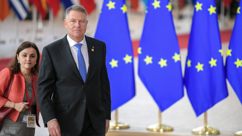 Klaus Iohannis participa la reuniunea Consiliului European. Discutii despre situatia din Ucraina si securitatea alimentara globala Imagine