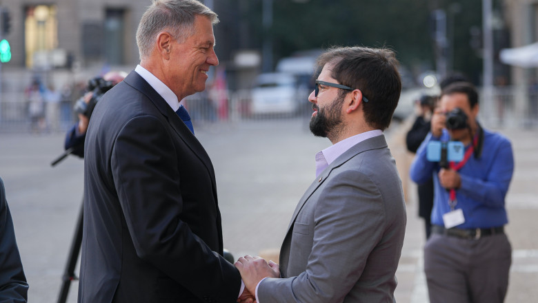 Klaus Iohannis, primit de presedintele statului Chile, Gabriel Boric Imagine