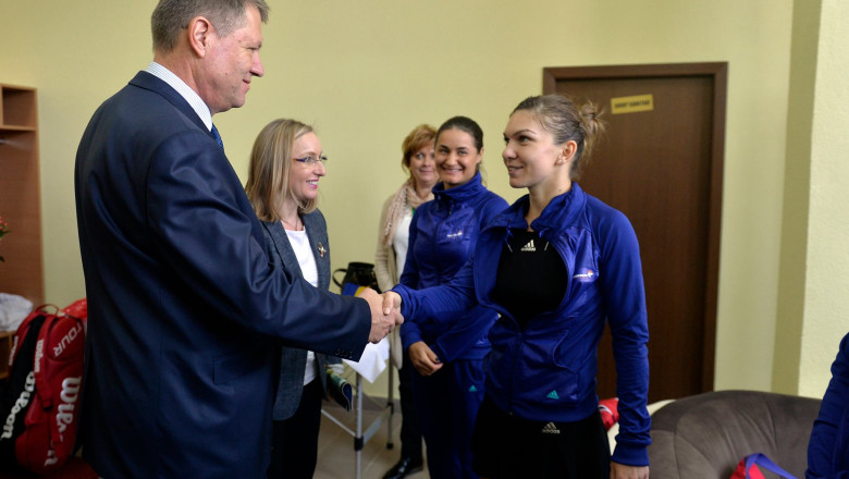 Klaus Iohannis: Prin prezenta mea la Fed Cup, reconfirm sustinerea pentru sportivii romani Imagine