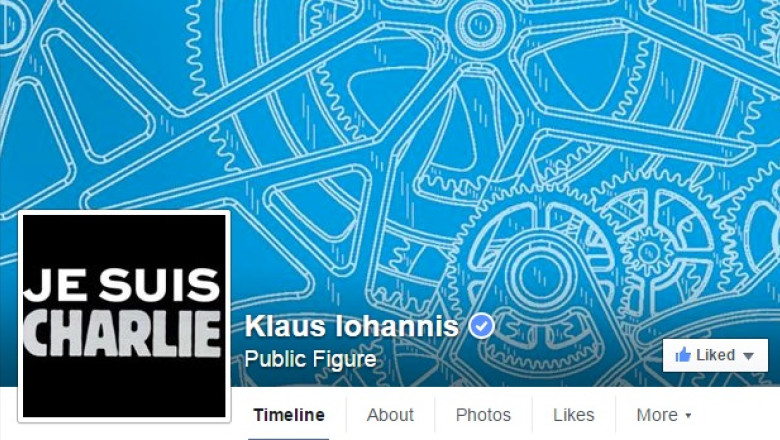 Klaus Iohannis si-a schimbat poza de profil pe Facebook: #JeSuisCharlie Imagine