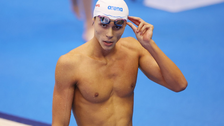 L'Equipe, despre David Popovici, dupa ce s-a clasat al 4-lea la 200 de metri liber: Va trebui sa se descurce mai bine la 100 metri Imagine