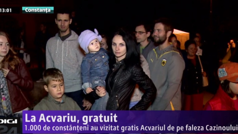 La Acvariu, gratuit. 1.000 de constanteni au vizitat gratis Acvariul de pe faleza Cazinoului  Imagine