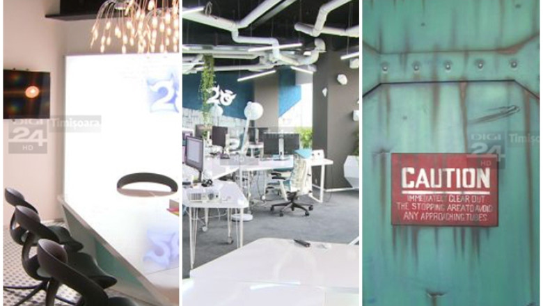 La birou, intr-o nava spatiala, in Times Square. Sunt angajati din Timisoara care nu simt ca se duc la lucru Imagine