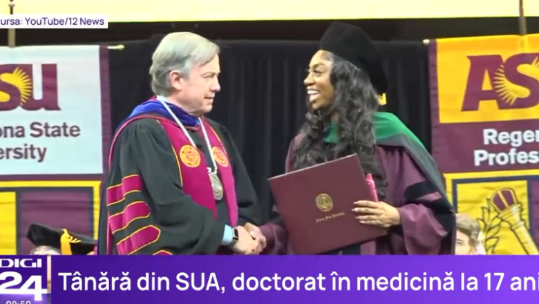 La doar 17 ani, o fata si-a luat doctoratul in medicina Imagine