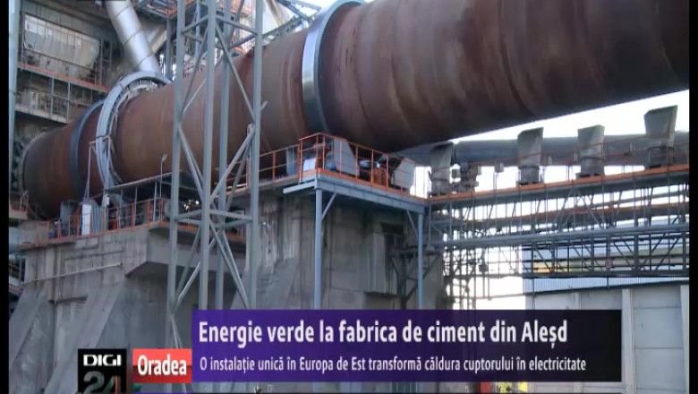 La fabrica de ciment din Alesd o instalatie unica in Europa de Est transforma caldura cuptorului in electricitate Imagine