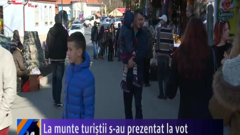 La munte turistii s-au prezentat la vot Imagine