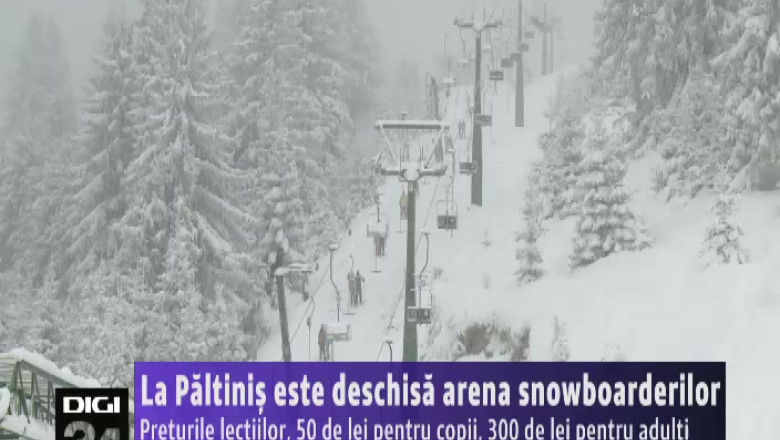 La Paltinis este deschisa arena snowboarderilor Imagine