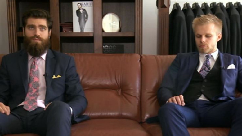 La patru ace. Doi tineri de 26 de ani promoveaza eleganta masculina Imagine