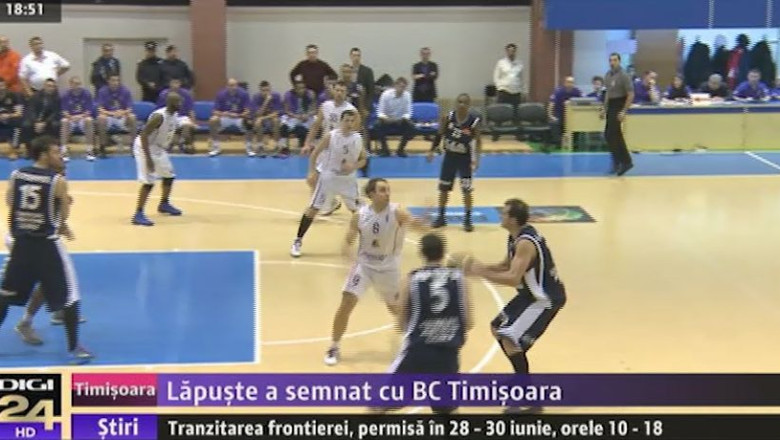 Lapuste a semnat cu BC Timisoara Imagine