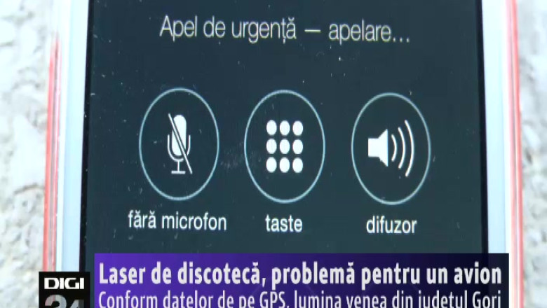 Laser de discoteca, problema pentru un avion. Conform datelor de pe GPS, lumina venea din judetul Gorj Imagine