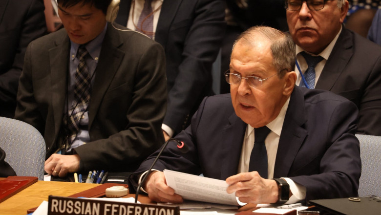 Lavrov afirma la ONU ca atacurile impotriva rebelilor houthi ameninta pacea internationala Imagine