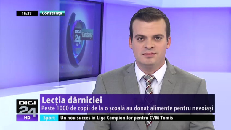 Lectia darniciei. Peste 1000 de copii de la o scoala au donat alimente pentru nevoiasi Imagine