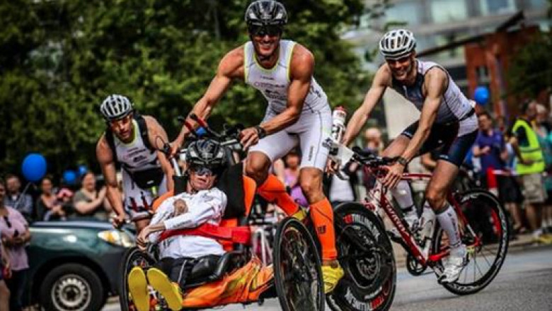 Lectie de viata. Cum a terminat un barbat paralizat competitia Ironman Imagine