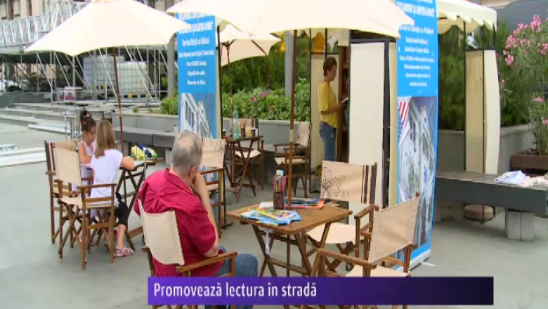 Lectura in strada, promovata de Biblioteca Aman din Craiova Imagine