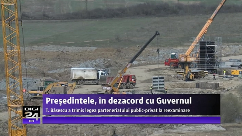 Legea Parteneriatului public-privat, trimisa la reexaminare de presedinte. Motive: Criteriile sunt neclare, al doilea contract se acorda fara licitatie Imagine