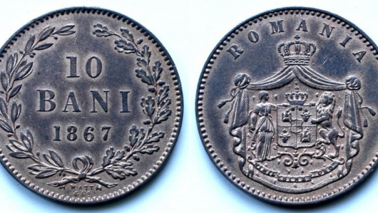 Leul romanesc implineste 147 de ani. Primele monede, batute in Marea Britanie Imagine