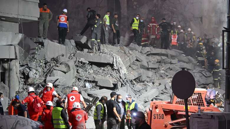Liban acuza Israelul ca a bombardat o cladire rezidentiala din centrul Beirutului. „Un masacru terifiant” Imagine