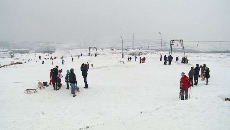 Liber la schi. Partia Feleacu a fost plina in prima zi din an Imagine