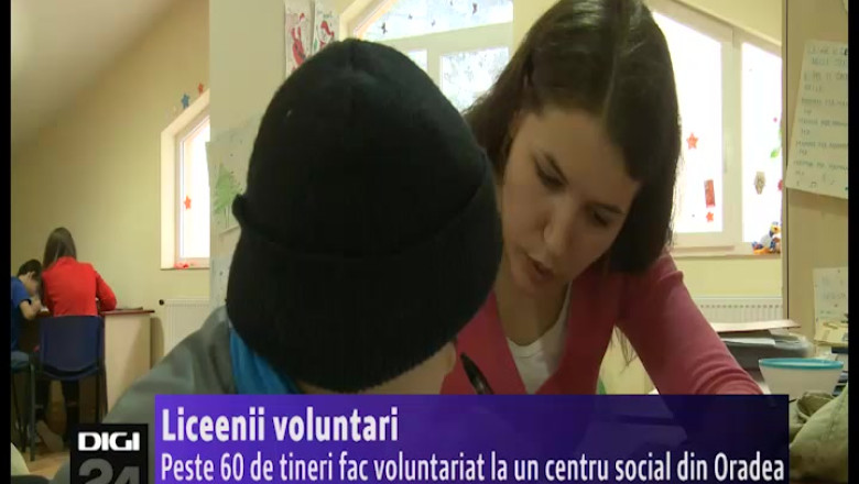 Liceenii voluntari. Peste 60 de tineri fac voluntariat la un centru social din Oradea Imagine