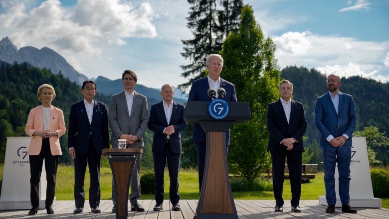 Liderii G7 au decis sa analizeze plafonarea pretului pentru petrolul si gazul rusesc. Franta cere plafonarea globala a preturilor Imagine
