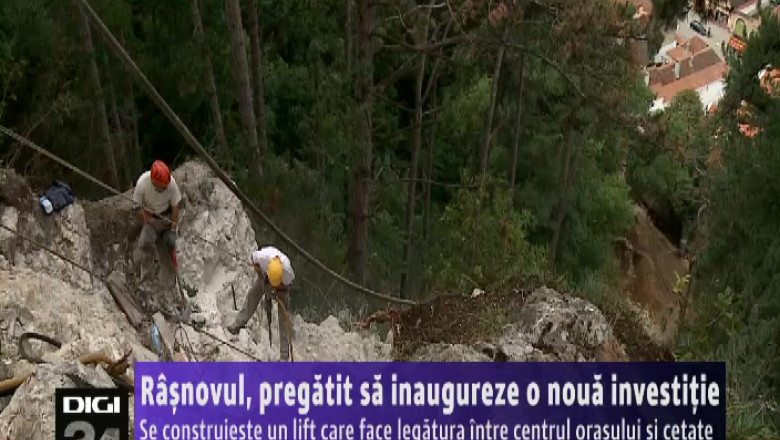 Liftul care duce spre Cetatea Rasnov Imagine