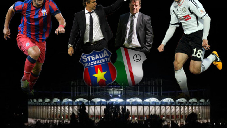 LIGA CAMPIONILOR. Steaua si Legia Varsovia au terminat la egalitate, 1-1. Returul se joaca marti, in Polonia Imagine