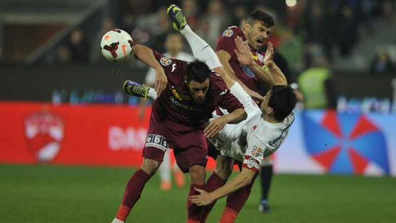LIGA I. CFR Cluj a invins cu 1-0, pe Dinamo, desi a evoluat in inferioritate numerica mai bine de o ora Imagine