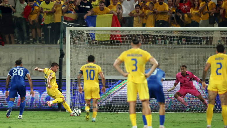 Liga Natiunilor. Cipru-Romania 0-3: Tricolorii au trei victorii din trei meciuri cu Lucescu antrenor si conduc grupa Imagine