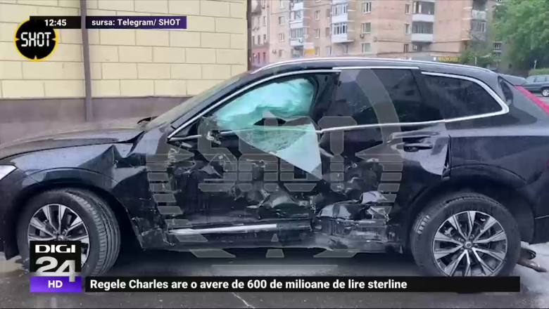 Limuzina Patriarhului Kiril al Rusiei a fost implicata intr-un accident violent in centrul Moscovei Imagine
