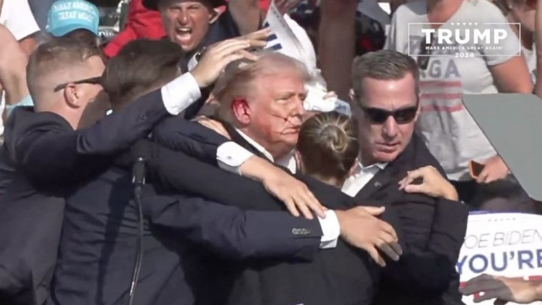 LIVE TEXT Donald Trump a fost ranit la un miting electoral in Pennsylvania. FBI: A fost o tentativa de asasinat Imagine