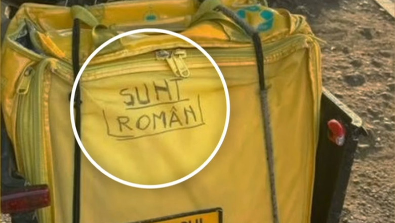 Livratorii romani isi marcheaza ghiozdanele dupa atacurile rasiste asupra colegilor straini, de frica sa nu fie agresati Imagine