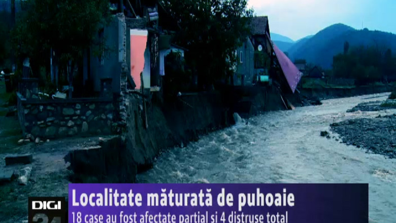 Localitate maturata de puhoaie. La Eselnita, 4 case au fost distruse si 18 afectate partial   Imagine