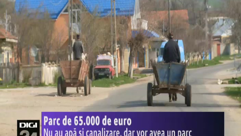 Localnicii unei comune din Olt nu au apa si canalizare, dar vor avea parc de 65.000 de euro Imagine