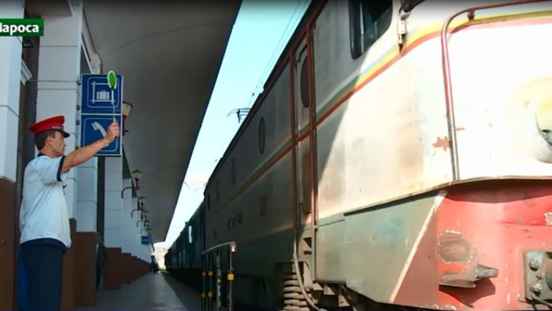 Locomotiva in flacari la Reghin Imagine