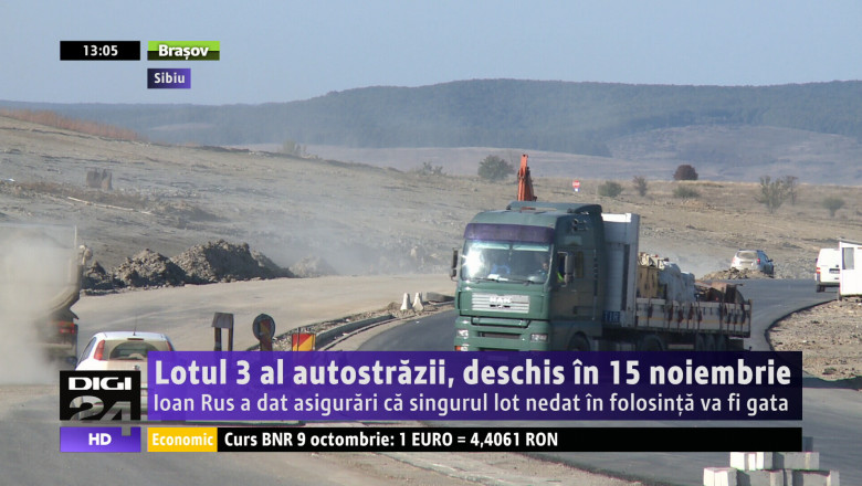 Lotul 3 al autostrazii, deschis in 15 noiembrie Imagine