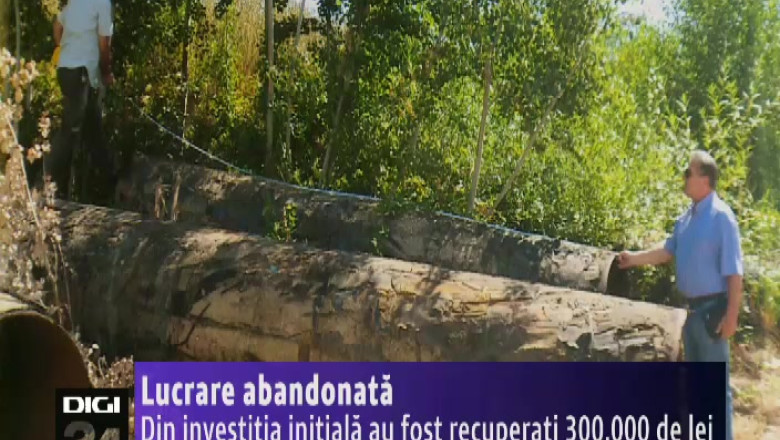 Lucrare de milioane de lei, ce trebuia sa le asigure severinenilor apa potabila, abandonata Imagine