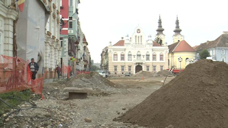 Lucrarile din Piata Unirii, in intarziere Imagine