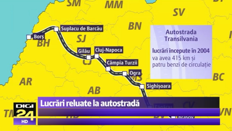 Lucrarile la Autostrada Transilvania ar putea fi reluate. CNADNR a obtinut certificatul de urbanism Imagine