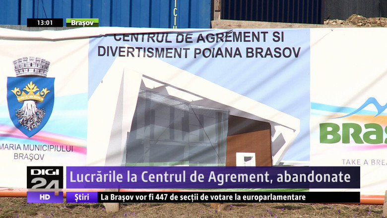  Lucrarile la Centrul de Agrement, abandonate  Imagine