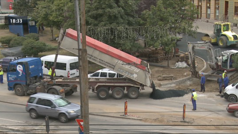 Lucrarile la santierul din Piata Balcescu sunt cu doua luni in avans Imagine