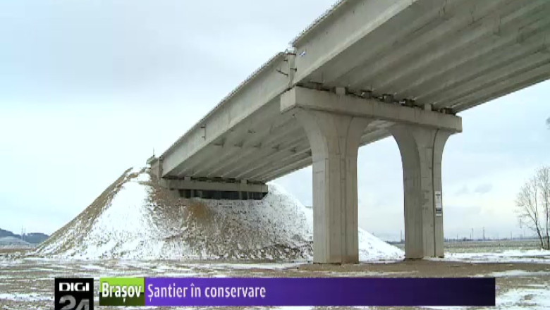 Lucrarile la tronsonul I al ocolitoarei, in conservare Imagine